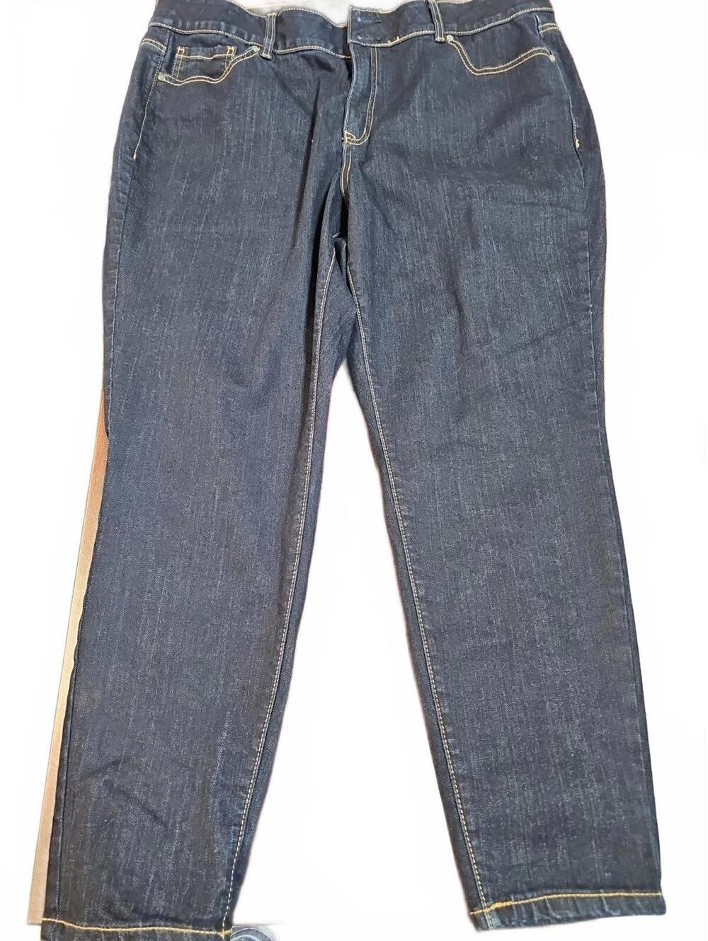 Lane Bryant Jeans 22 Reg Great Condition Double Button Medium Wash 27.5 Inseam